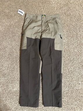 Men's Cabelas Two-Tone Utility Pants in Khaki and Dark Brown
